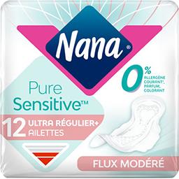 Nana Nana Serviette hygiénique Pure Sensitive normal plus le paquet de 12