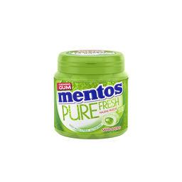 Mentos Mentos Chewing-gums Pure Fresh - Citrus au thé vert sans sucres la boîte de 55 dragées - 110g