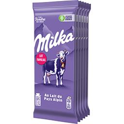 Milka Milka Chocolat au lait les 6 tablettes de 100 g - Lot Familial
