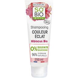 Léa Nature So'bio Etic Shampooing cheveux colorés ou mêchés, Hibiscus bio & acide laurique de Coco le tube de 250ml