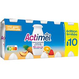 Danone Actimel Yaourt à boire multifruits les 10 bouteil les de 100 g