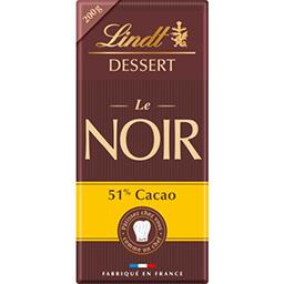 Lindt Lindt Dessert - Chocolat Le Noir la tablette de 200 g