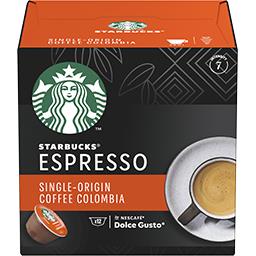 Starbucks Starbucks Café Capsules DOLCE GUSTO Single-Origin Colombia la boîte de 12 capsules - 66g