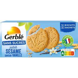 Gerblé Gerblé Biscuits sésame saveur vanille sans sucres le paquet de 12 - 132 g