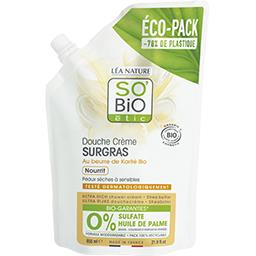 Léa Nature So'bio Etic Douche crème surgras au beurre de karité bio l'éco pack de 650 ml