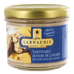 Jean Larnaudie Jean Larnaudie Tartinable au foie gras de canard 10% Le pot de 90g