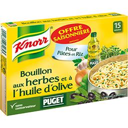 Knorr Knorr Bouillon herbes et huile d'olive Puget la boîte de 15 cubes - 150g