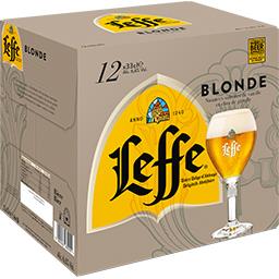 Leffe Leffe Bière blonde les 12 bouteilles de 33 cl