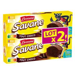 Brossard Savane tout choco le lot de 2 boîtes de 7 gâteaux de 210g - 420g