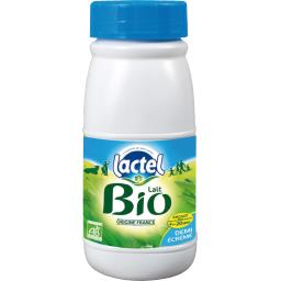 Lactel Lactel Lait demi-écrémé BIO U.H.T. la bouteille de 25 cl