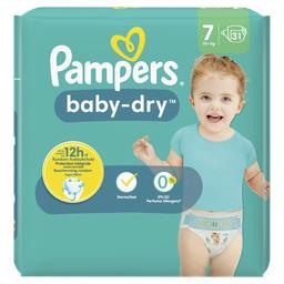 Pampers Baby Dry - Couches taille 7, 15kg+ le paquet de 31 couches