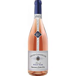 Grande Réserve Bouchard Aîné & Fils Vin de France Pinot Noir rosé Grand Conseiller, vin rosé la bouteille de 75 cl