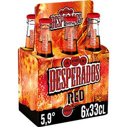 Desperados Desperados Red - Bière aromatisée Tequila cachaça guarana les 6 bouteilles de 33cl