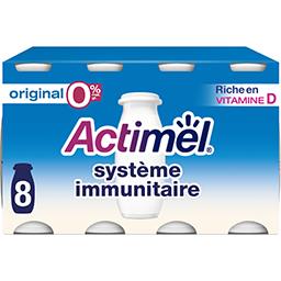 Actimel Actimel Spécialité laitière fermentée à boire 0% les 8 bouteilles de 100 g