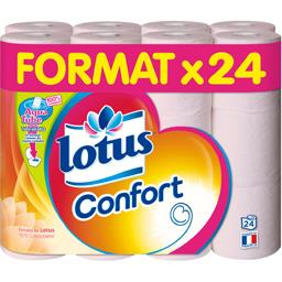 Lotus Lotus Confort - Papier toilette Aqua Tube extraits de Lotus les 24 rouleaux
