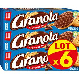 LU LU Granola - Sablés chocolat au lait L'Original les 6 boites de 200 g