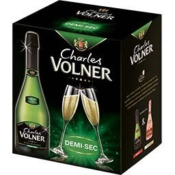 Charles Volner Charles Volner Vin mousseux blanc de blancs demi-sec charles volner Le carton de 6 bouteilles x 75cl