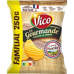 Vico Vico Chips La Gourmande touche de crème le sachet de 250 g - Familial