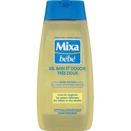 Gel Bain Et Douche Tres Doux Sans Savon A L Huile D Amande Douce Mixa Bebe Intermarche