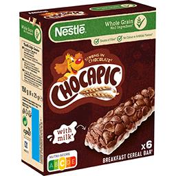 Nestlé Nestlé Chocapic - Barre de céréales au chocolat les 6 barres de 25 g