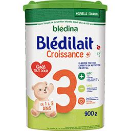 Blédina Blédina Blédilait - lait bébé en poudre croissance + de 12 mois à 3 ans la boite de 900g