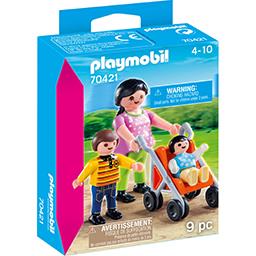 Playmobil® Playmobil Maman avec enfants et poussette, à partir de 4 ans la boite