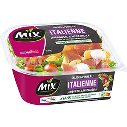 Mix Mix Salade & Penne italienne jambon cru & mozzarella la barquette de 250 g