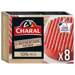 Charal Charal L'Authentique - Steak haché pur bœuf 10% MG les 8 hachés de 125g - 1kg