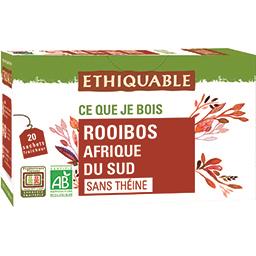 Ethiquable Ethiquable Rooibos d'Afrique du Sud sans théine BIO les 20 sachets de 2 g