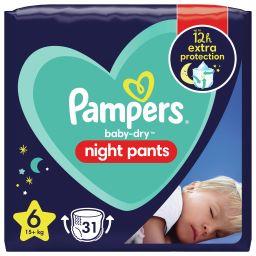 Night Pants Couches Culottes Pour La Nuit Taille 6 15kg Pampers Intermarche
