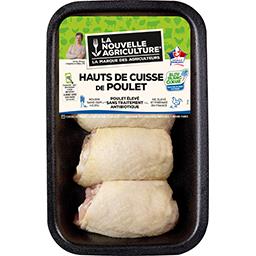 La Nouvelle Agriculture La Nouvelle Agriculture Hauts de cuisse de poulet sans traitement antibiotique La barquette de 4 - 500g environ