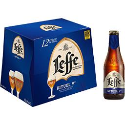 Leffe Leffe Bière blonde Rituel 9° les 12 bouteilles de 25 cl