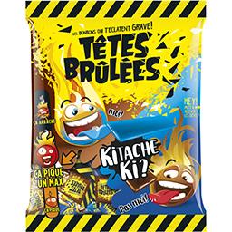 VERQUIN Confiseur Verquin Têtes Brûlées - Bonbons Barres goûts framboise Kitache-cola le sachet de 200 g