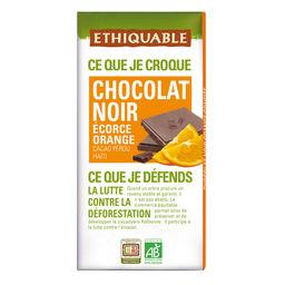Ethiquable Ethiquable Chocolat noir écorce orange BIO la tablette de 100 g