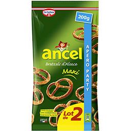 Dr. Oetker Dr. Oetker Ancel - Biscuits apéritif Bretzel d'Alsace Maxi le lot de 2 paquets de 200 g