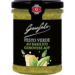 Garofalo Garofalo Pesto Verde à base de Basilico genovese AOP et de parmesan, aromatisée le pot de 175g