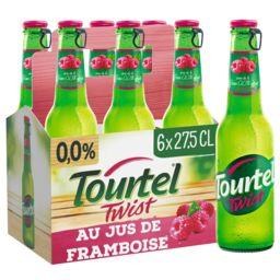 Tourtel Twist Tourtel twist Bière sans alcool au jus de framboise les 6 bouteilles de 27,5cl - 1.6l