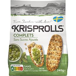 Krisprolls Krisprolls Petits pains suédois complets sans sucres ajoutés le paquet de 240 g