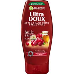 Garnier Ultra Doux Après-shampooing crème riche huile d'argan et cranberry le flacon de 200 ml