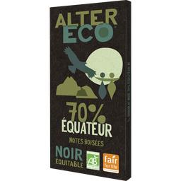 Alter Eco Alter Eco Chocolat noir 70% Equateur Bio & équitable la tablette de 100g
