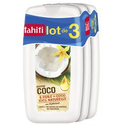 Tahiti Gel douche coco et huile de coco Le lot de 3 flacons de 250ml - 750ml