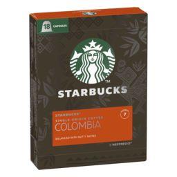 Starbucks Starbucks Capsules de café compatible Nespresso Single-Origin Colombia intensité 7 la boîte de 18 capsules - 101g