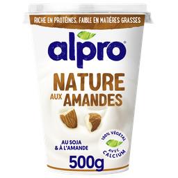 Alpro Alpro Dessert végétal soja nature aux amandes le pot de 500 g