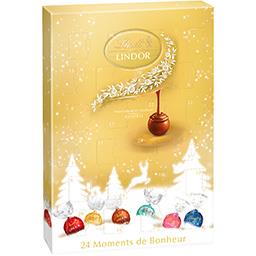Lindt Lindt Lindor - Assortiment de bouchées de chocolat Moments de Bonheur la boite de 24 - 300 g