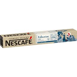 Nescafé Nescafé Farmers Origins - Capsules de café compatibles Nespresso 3 Americas intensité 8 la boîte de 10 capsules