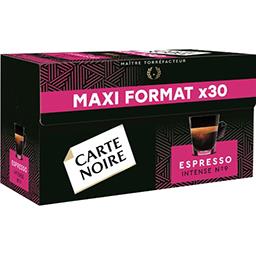 Carte Noire Carte Noire Capsules de café compatibles Nespresso moulu Espresso Intense la boite de 30 - 159 g - Maxi Format