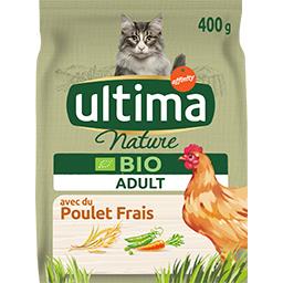 Ultima Ultima Natures croquettes pour chat adulte Bio poulet le sac de 400g