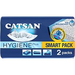 Catsan Catsan Hygiène Plus - Litière smart pack prêt à poser les 2 sacs de 4l - 8l