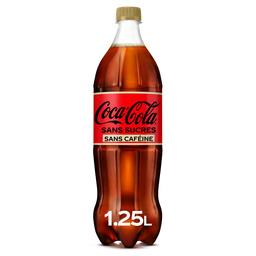 Coca Cola Coca-Cola Zero - Soda au cola sans sucres sans caféine la bouteille de 1,25 l