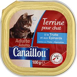 Terrine A La Truite Et Aux Epinards Pour Chats Canaillou Intermarche